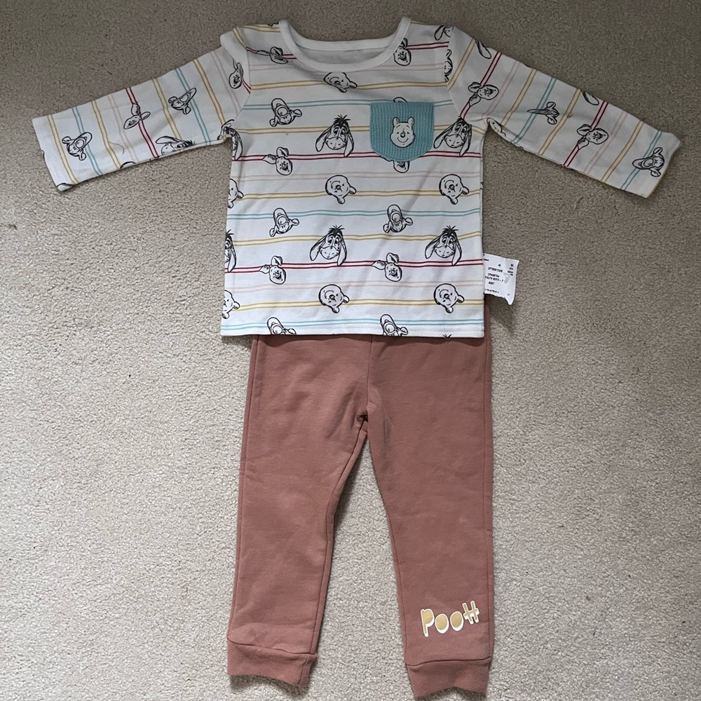 Disney Winnie the Pooh Boys two piece pant set